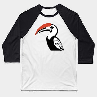 Hornbill Bird Baseball T-Shirt